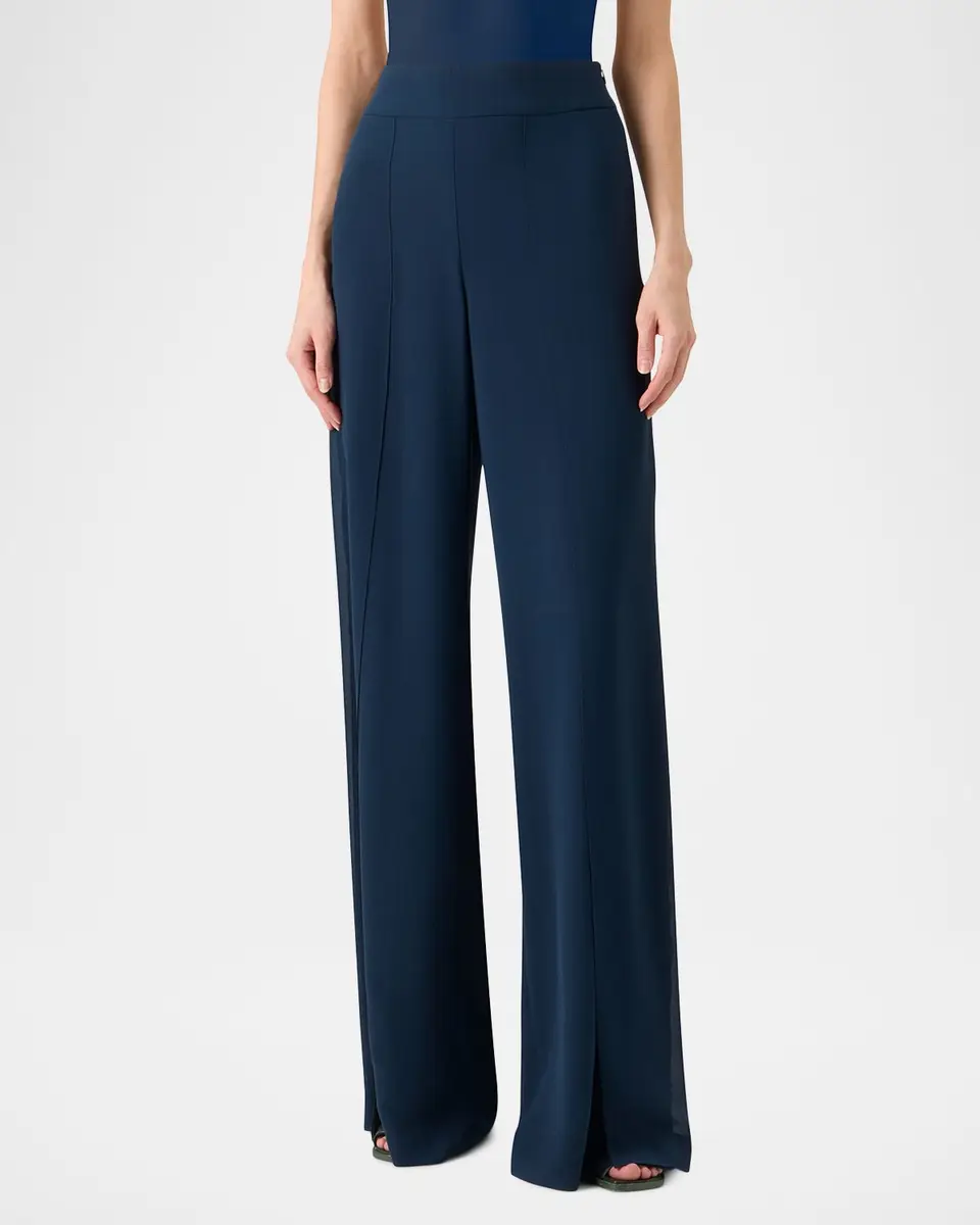 Akris Fellia Silk Georgette Flared Pants | Thumbnail 4