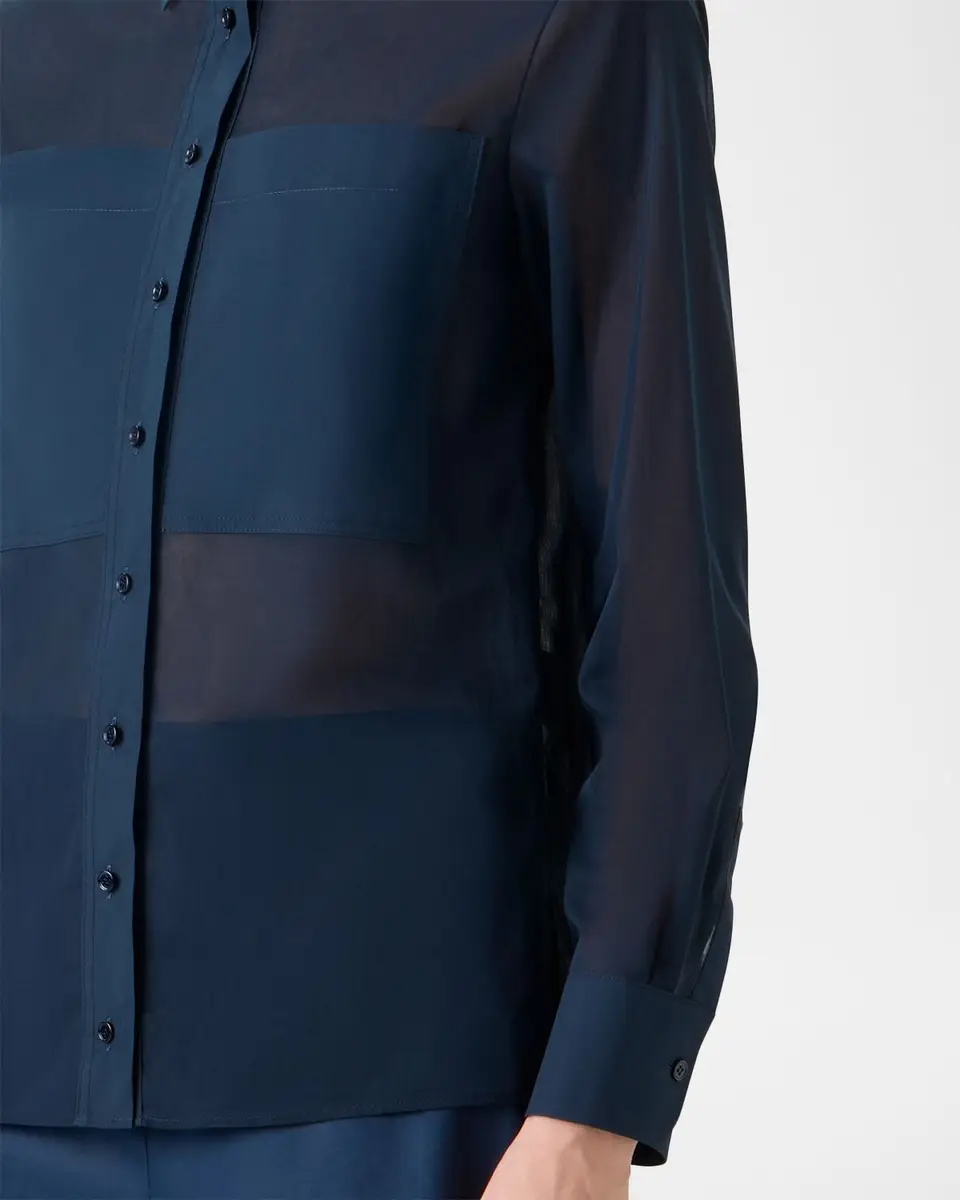 Akris Cotton Voile Button-Down Tunic Blouse | Thumbnail 5 Akris Cotton Voile Button-Down Tunic Blouse | Thumbnail 5