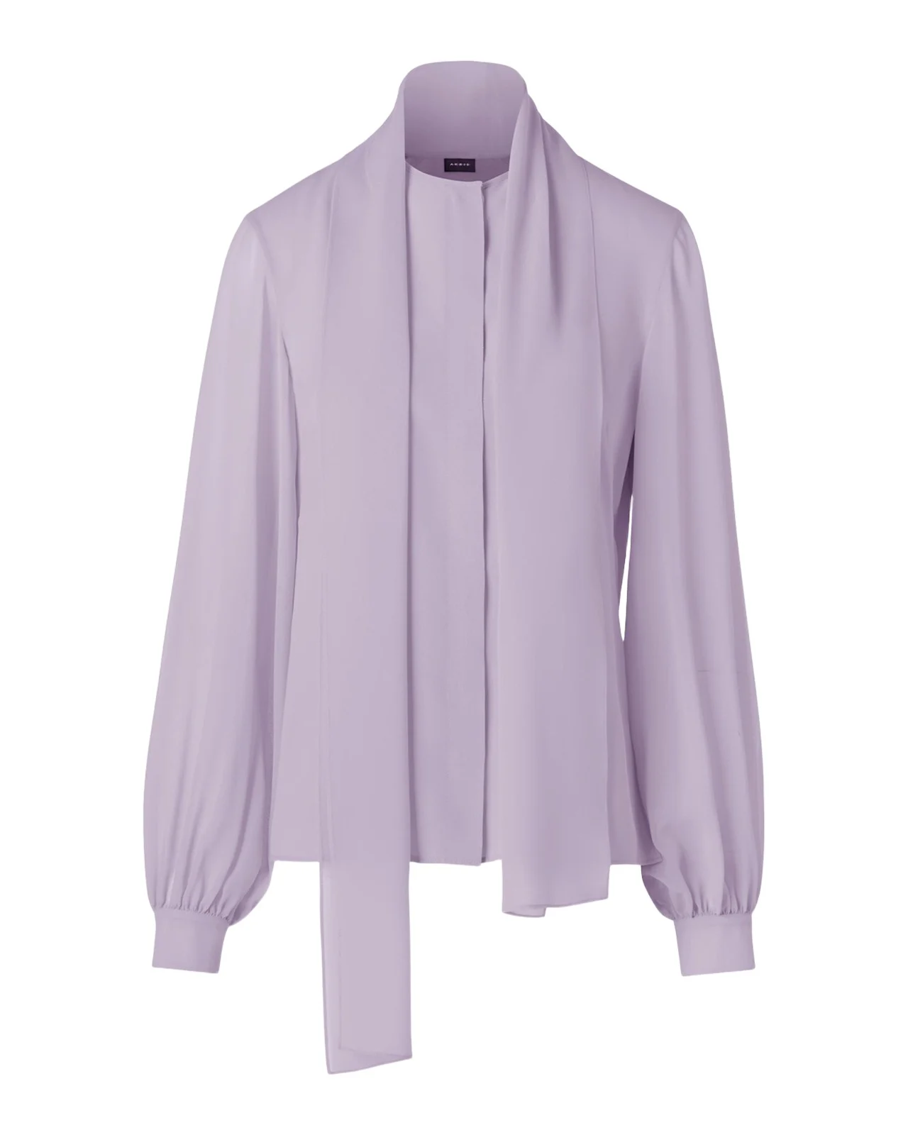 Tie-Neck Silk Georgette Blouse Tie-Neck Silk Georgette Blouse
