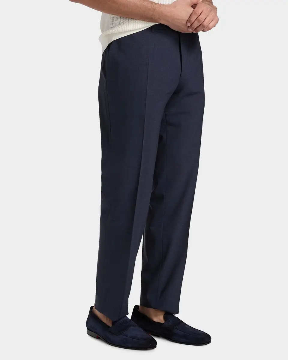 Canali Men's Wool Stretch Straight-Leg Trousers | Thumbnail 7 Canali Men's Wool Stretch Straight-Leg Trousers | Thumbnail 7