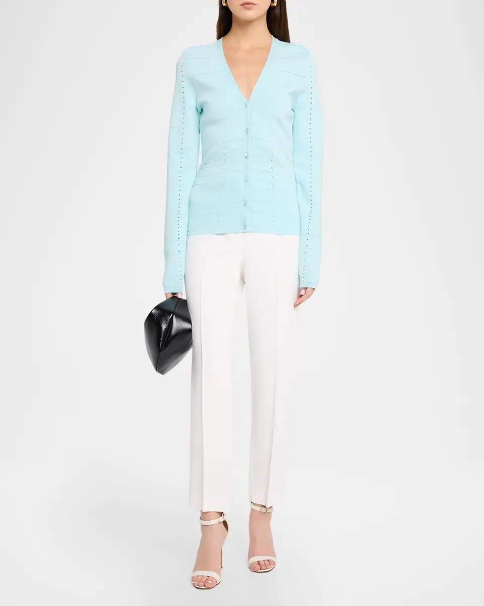 Ramy Brook Astra Pointelle-Knit Cardigan | Thumbnail 2