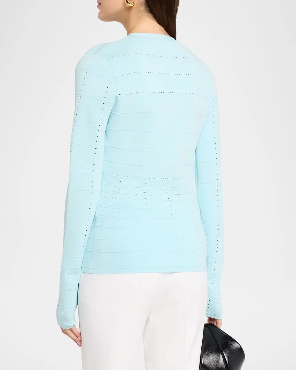 Ramy Brook Astra Pointelle-Knit Cardigan | Thumbnail 3