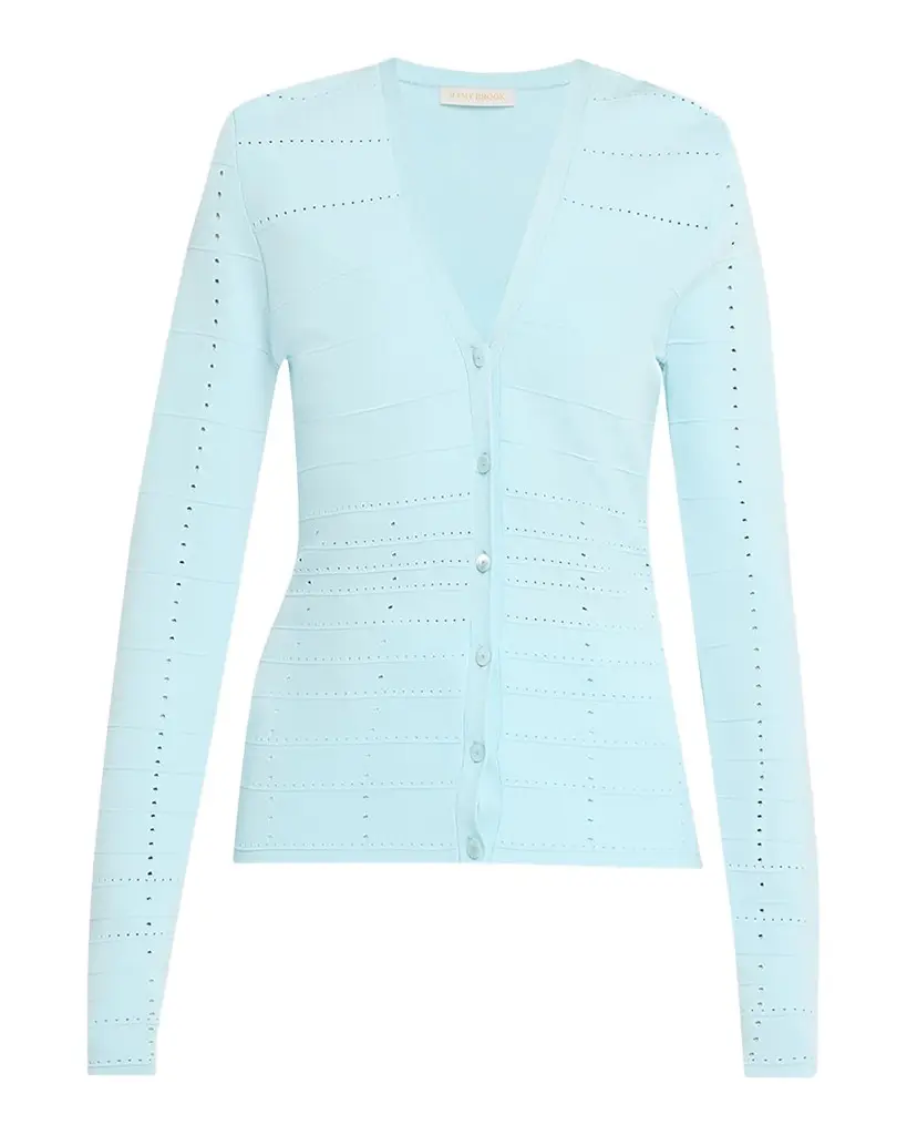 Ramy Brook Astra Pointelle-Knit Cardigan | Image 1 Ramy Brook Astra Pointelle-Knit Cardigan | Image 1