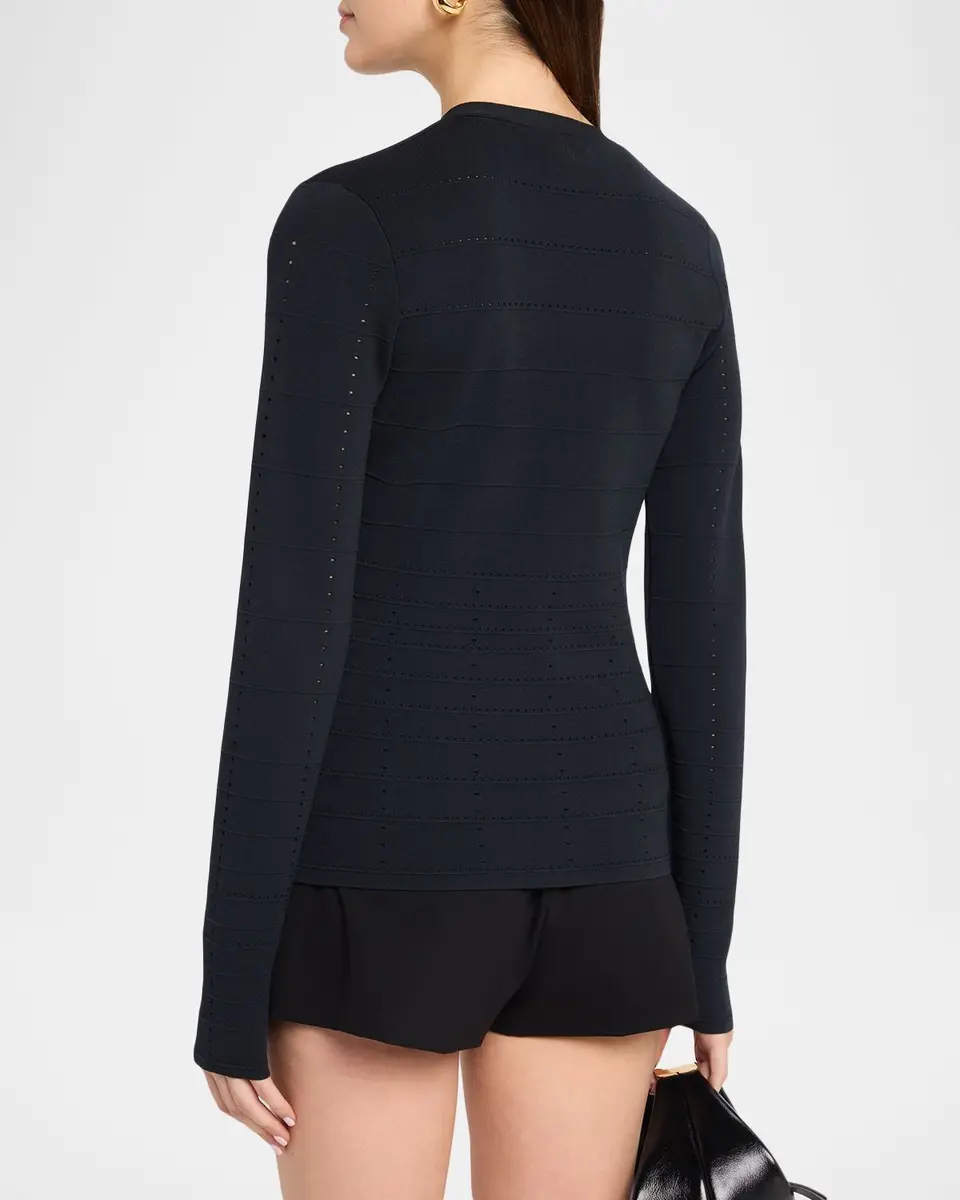 Ramy Brook Astra Pointelle-Knit Cardigan | Thumbnail 3