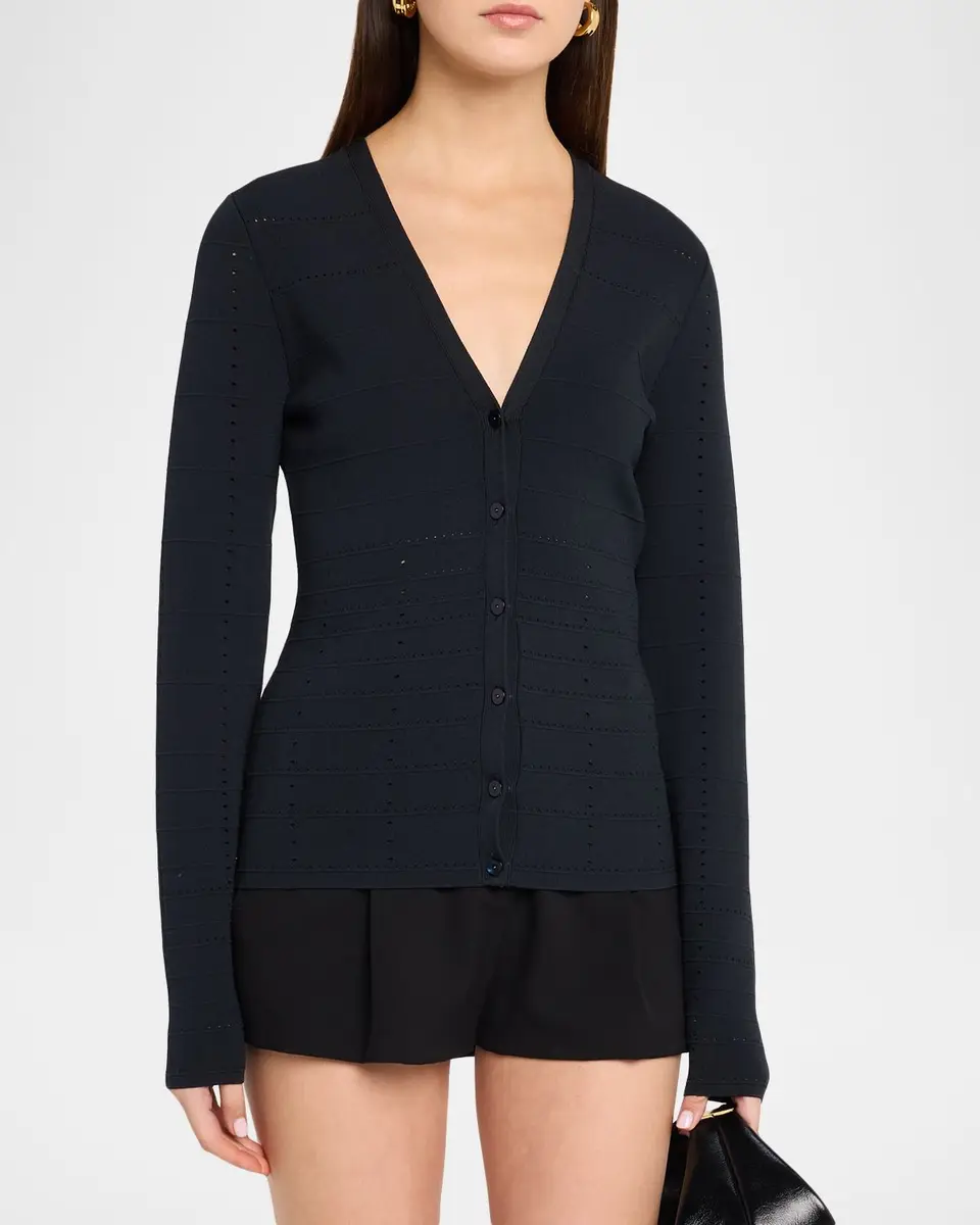 Ramy Brook Astra Pointelle-Knit Cardigan | Thumbnail 4
