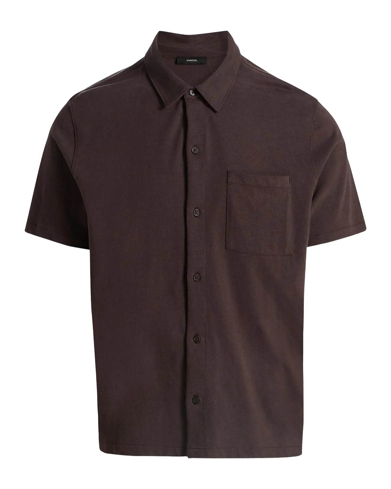 Men's Sueded Jersey Button-Down Shirt