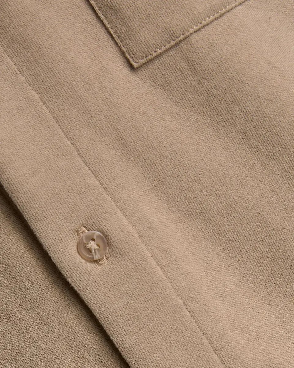 Vince Men's Sueded Jersey Button-Down Shirt | Thumbnail 6