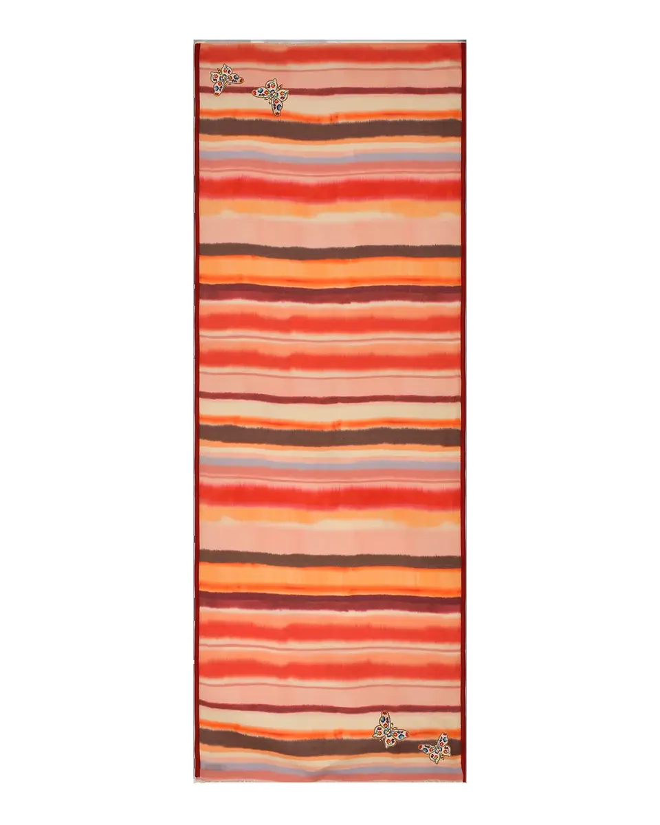 JANAVI INDIA Sunet Mirage Wool-Silk Scarf | Thumbnail 2 JANAVI INDIA Sunet Mirage Wool-Silk Scarf | Thumbnail 2