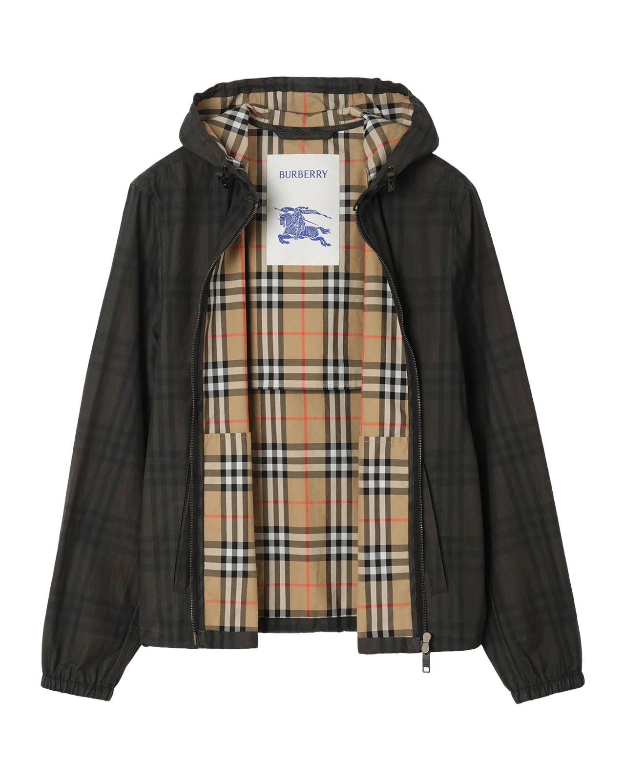 Men's Newport Check Zip-Front Hoodie Men's Newport Check Zip-Front Hoodie