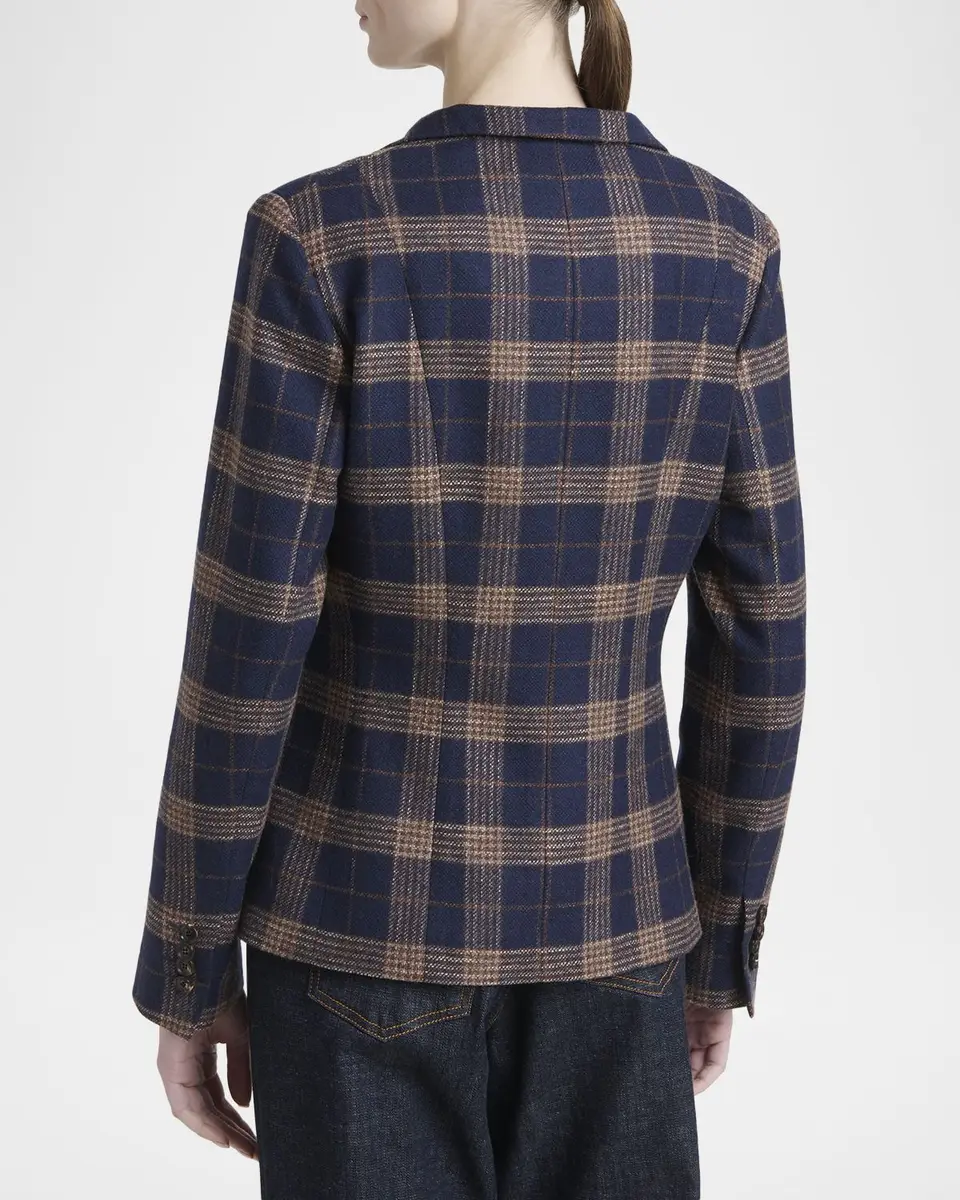 Kiton Plaid Single-Breasted Blazer | Thumbnail 3 Kiton Plaid Single-Breasted Blazer | Thumbnail 3