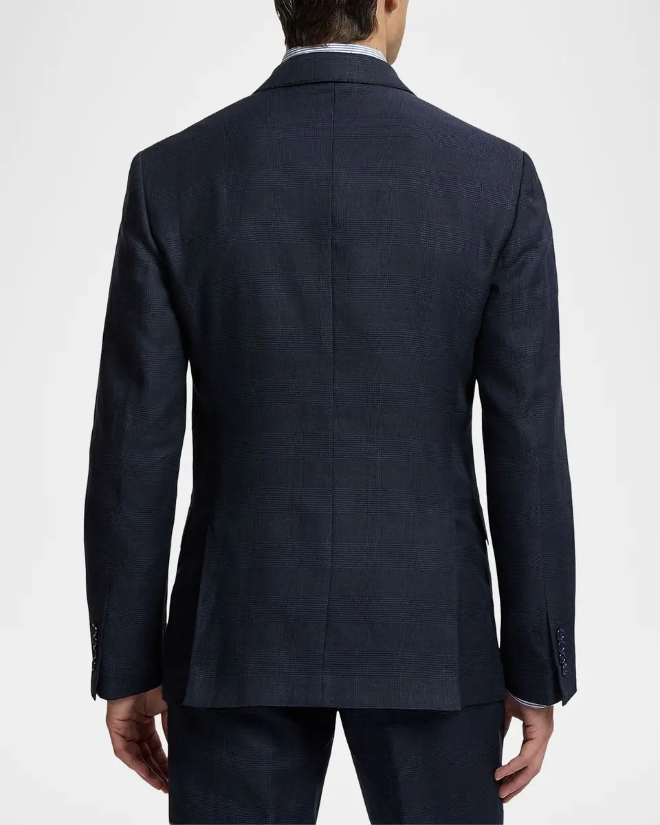 Ralph Lauren Purple Label Men's Kent Hand-Tailored Plaid Suit Jacket | Thumbnail 3 Ralph Lauren Purple Label Men's Kent Hand-Tailored Plaid Suit Jacket | Thumbnail 3