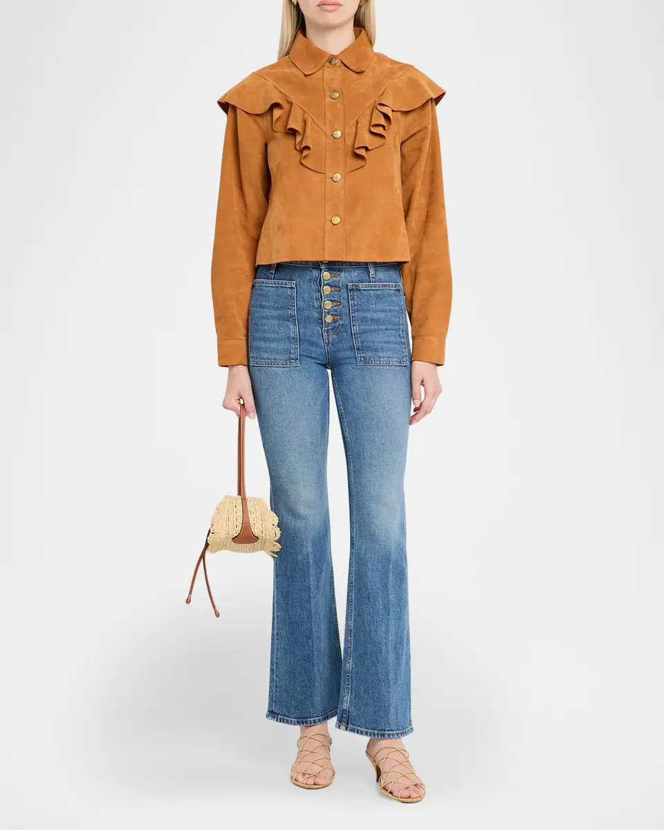 Ulla Johnson Matilde Ruffle Suede Jacket | Thumbnail 2 Ulla Johnson Matilde Ruffle Suede Jacket | Thumbnail 2