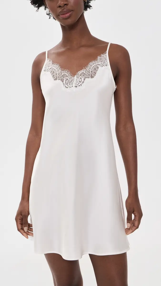 Petite Plume Silk Lace Slip Dress | Thumbnail 2 Petite Plume Silk Lace Slip Dress | Thumbnail 2
