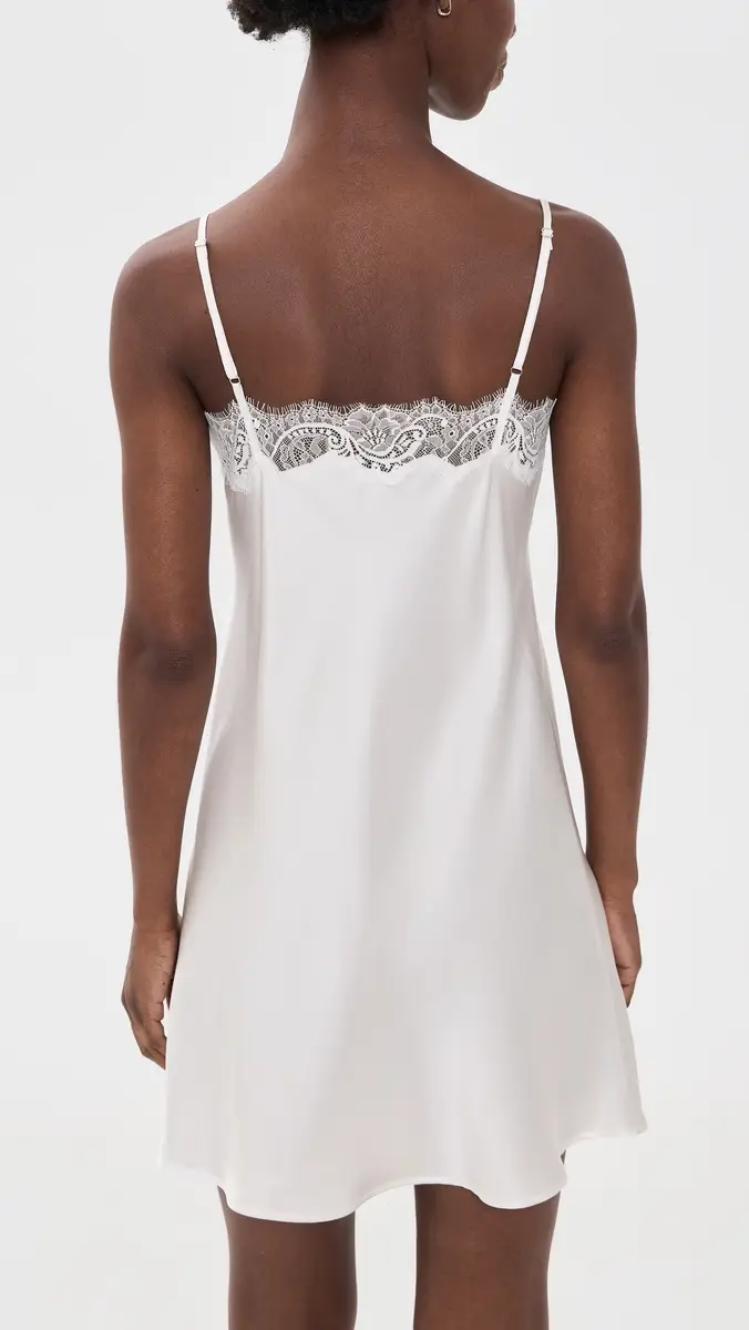 Petite Plume Silk Lace Slip Dress | Thumbnail 3 Petite Plume Silk Lace Slip Dress | Thumbnail 3