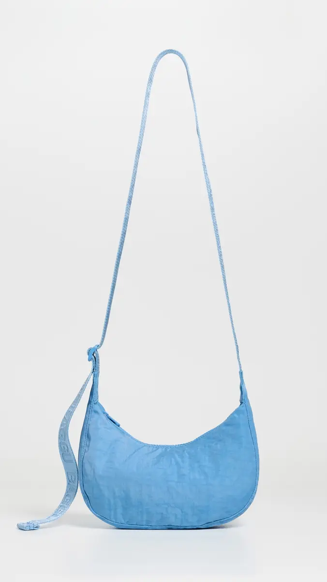 BAGGU Small Nylon Crescent Shoulder Bag | Thumbnail 2 BAGGU Small Nylon Crescent Shoulder Bag | Thumbnail 2
