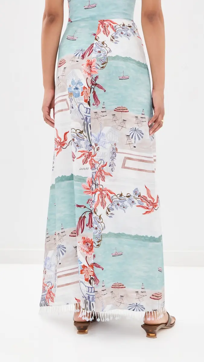 Isla & White Monroe Silk Skirt | Thumbnail 3 Isla & White Monroe Silk Skirt | Thumbnail 3