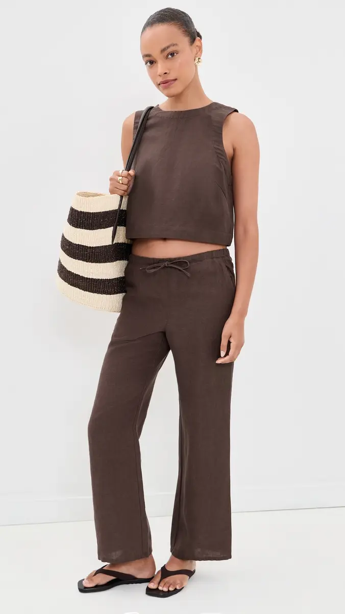 Marine Layer Quinn Linen Tank | Thumbnail 5 Marine Layer Quinn Linen Tank | Thumbnail 5