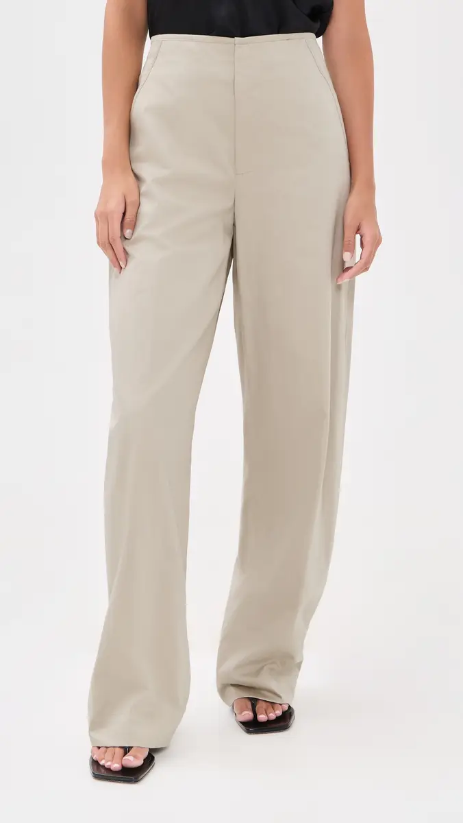 Vince Elastic Back Cotton Trousers | Thumbnail 2 Vince Elastic Back Cotton Trousers | Thumbnail 2