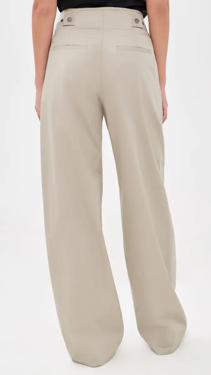 Vince Elastic Back Cotton Trousers | Thumbnail 3 Vince Elastic Back Cotton Trousers | Thumbnail 3