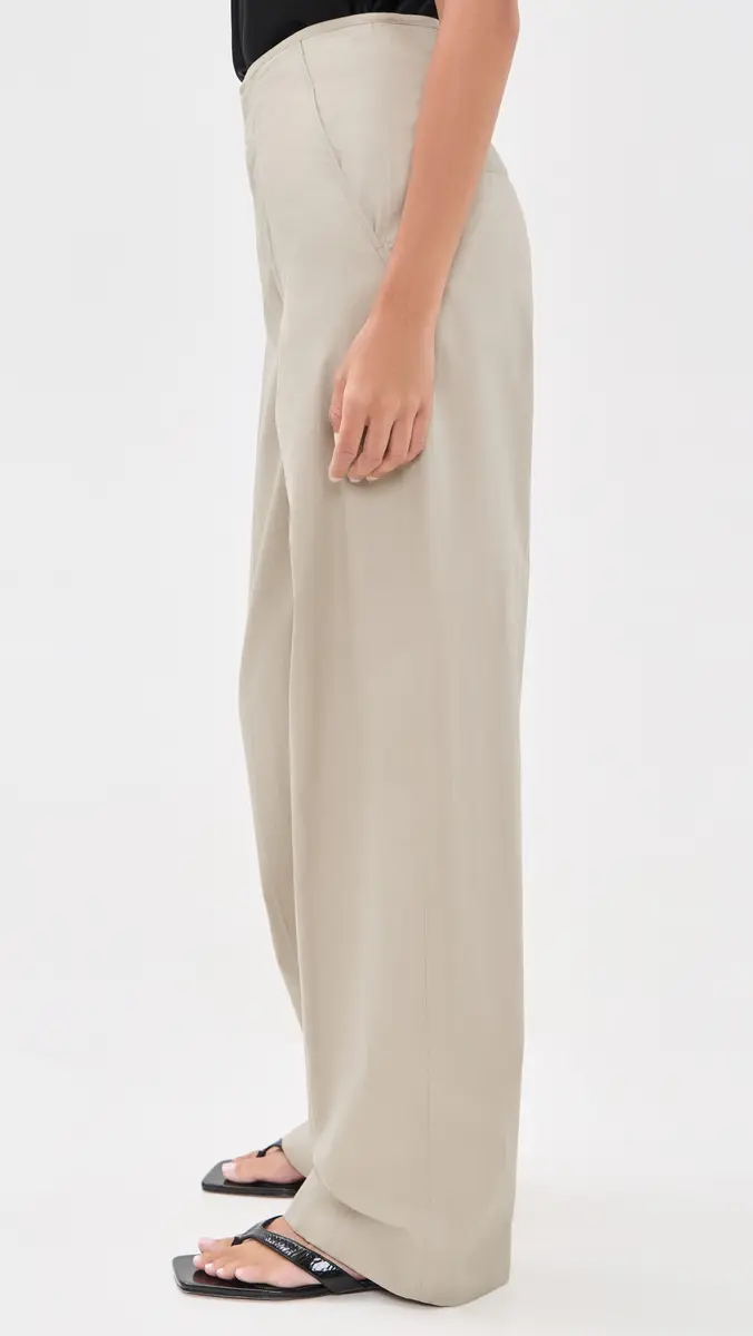Vince Elastic Back Cotton Trousers | Thumbnail 4 Vince Elastic Back Cotton Trousers | Thumbnail 4
