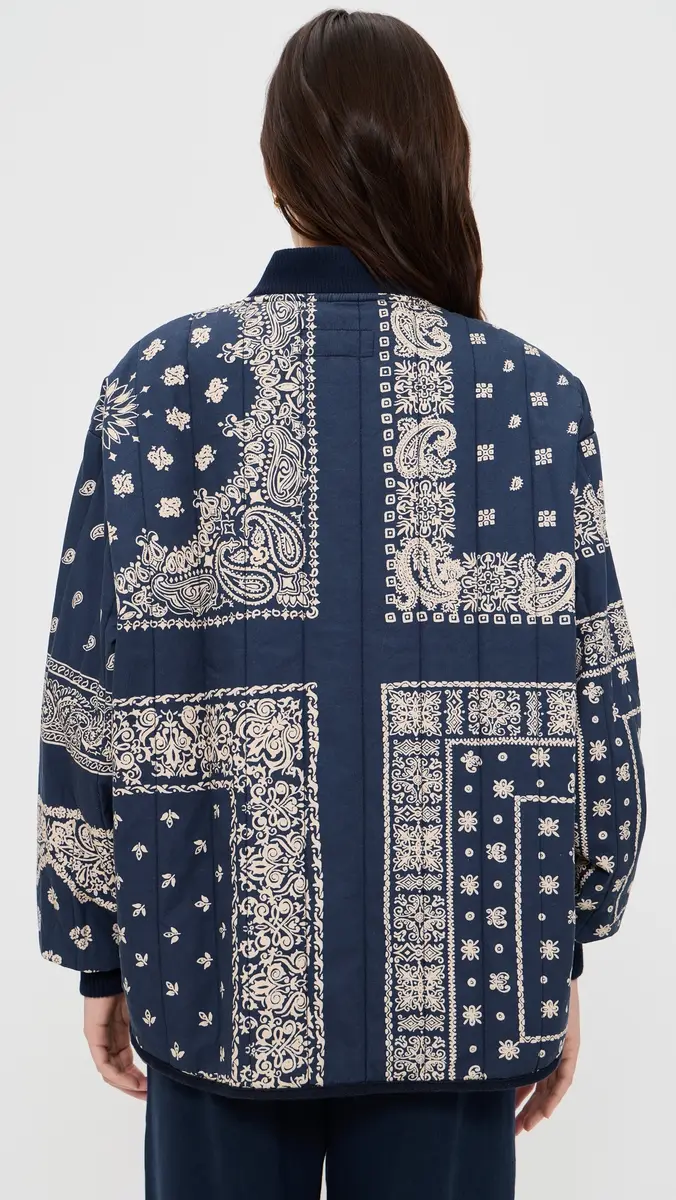 The Great. THE GREAT. The Quilted Bomber Jacket | Thumbnail 4