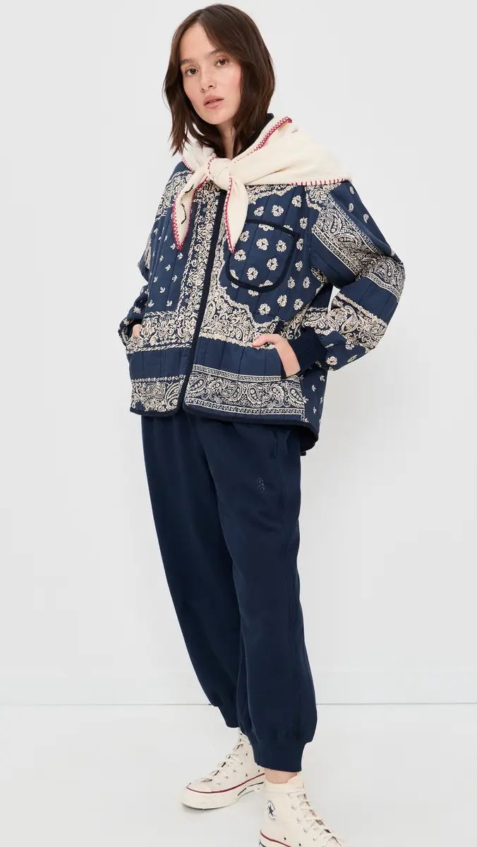 The Great. THE GREAT. The Quilted Bomber Jacket | Thumbnail 6