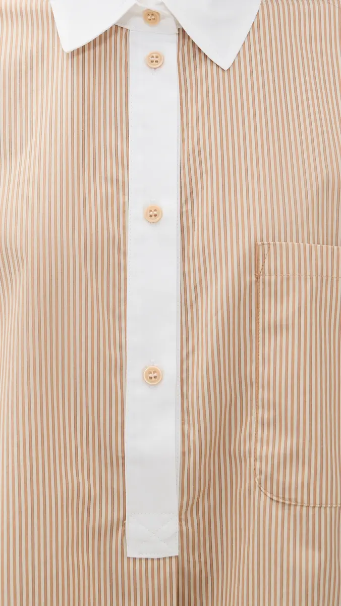 Jamie Haller The Honey Stripe Popover Button Down Shirt | Thumbnail 6 Jamie Haller The Honey Stripe Popover Button Down Shirt | Thumbnail 6