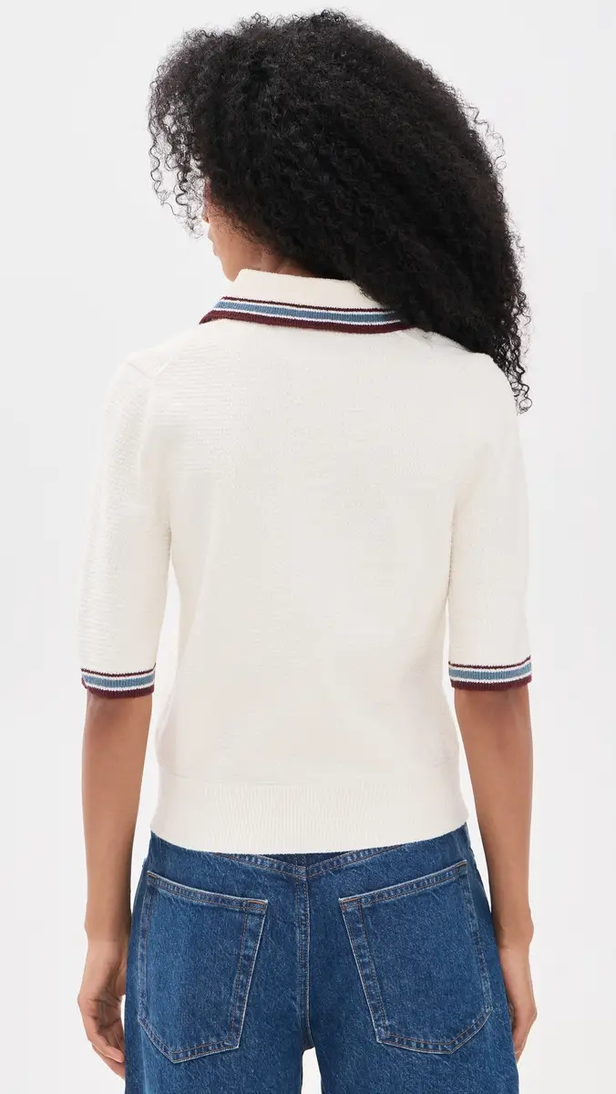 Veronica Beard Jean Quinelle Knit Polo | Thumbnail 3 Veronica Beard Jean Quinelle Knit Polo | Thumbnail 3
