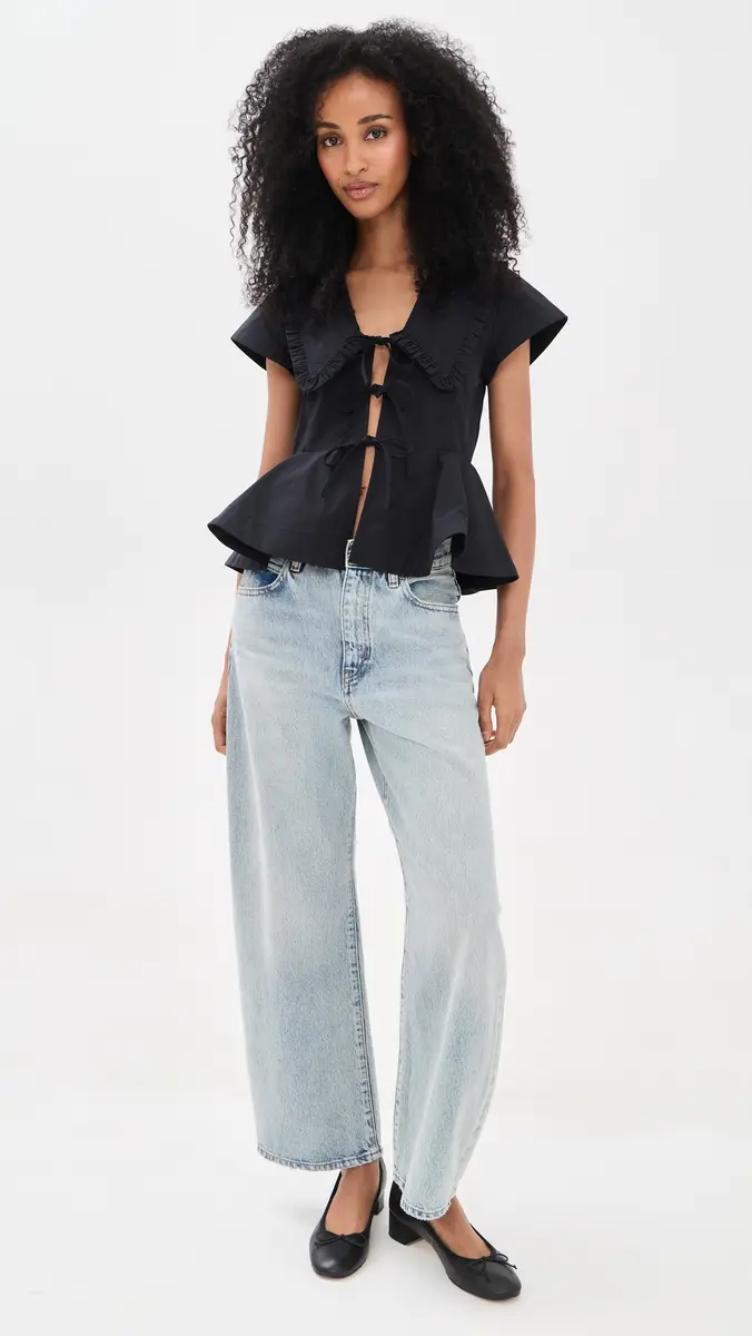 Ganni Regenerative Cotton Poplin Blouse | Thumbnail 5 Ganni Regenerative Cotton Poplin Blouse | Thumbnail 5