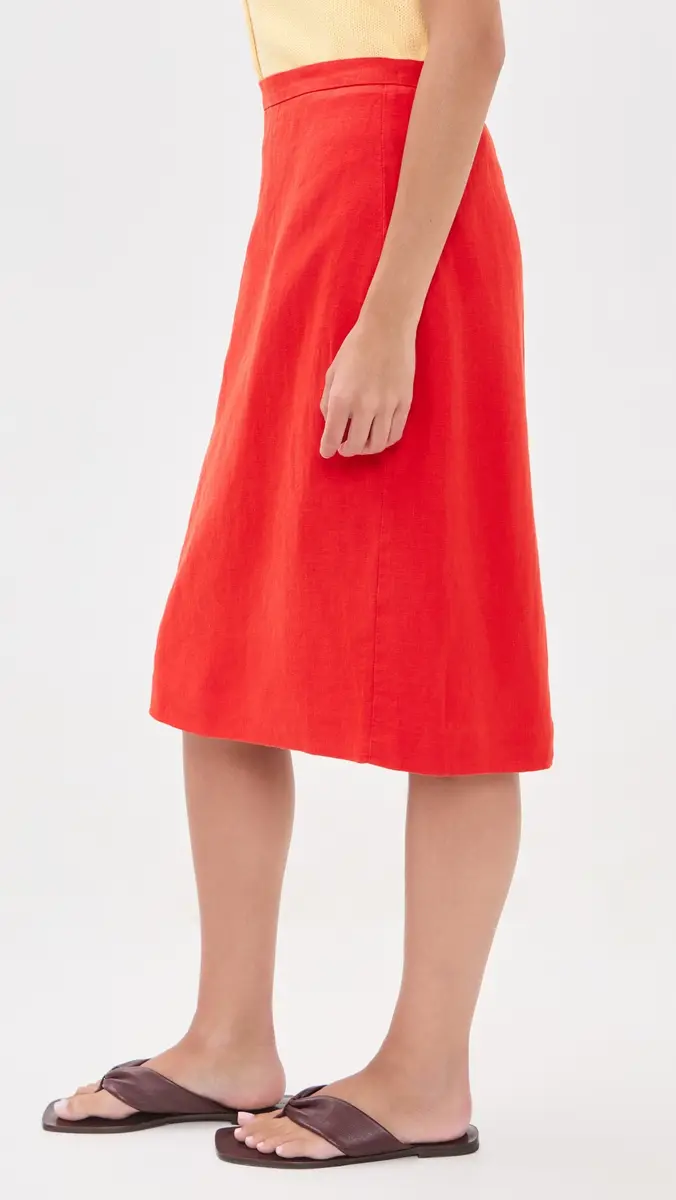 Alex Mill Maya Linen Pencil Skirt | Thumbnail 4
