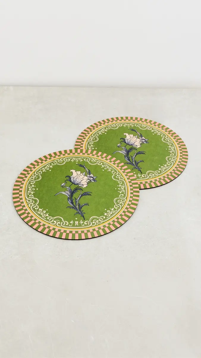 La DoubleJ Set of 2 Disk Placemats | Thumbnail 2