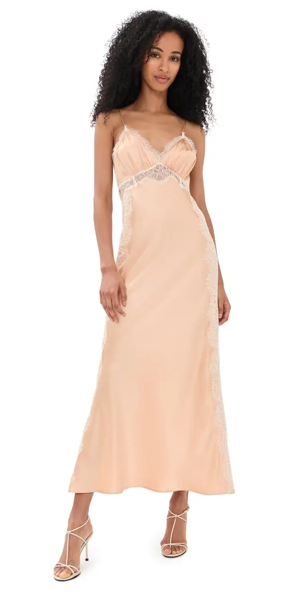 LoveShackFancy Shia Dress Pale Gold | Image 1 LoveShackFancy Shia Dress Pale Gold | Image 1