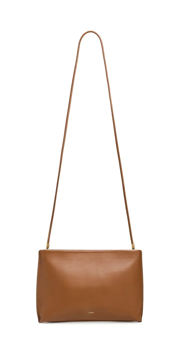Vince Top Zip Pouch Saddle One Size | Image 1 Vince Top Zip Pouch Saddle One Size | Image 1