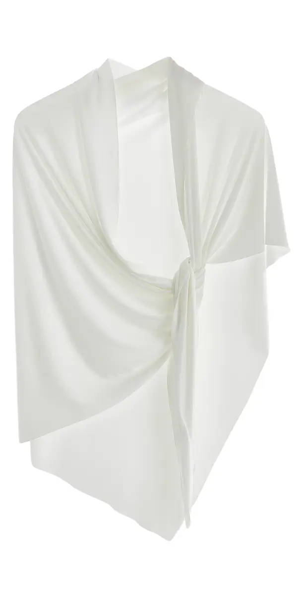 Norma Kamali Triangle Scarf 54 Snow White One Size | Image 1 Norma Kamali Triangle Scarf 54 Snow White One Size | Image 1