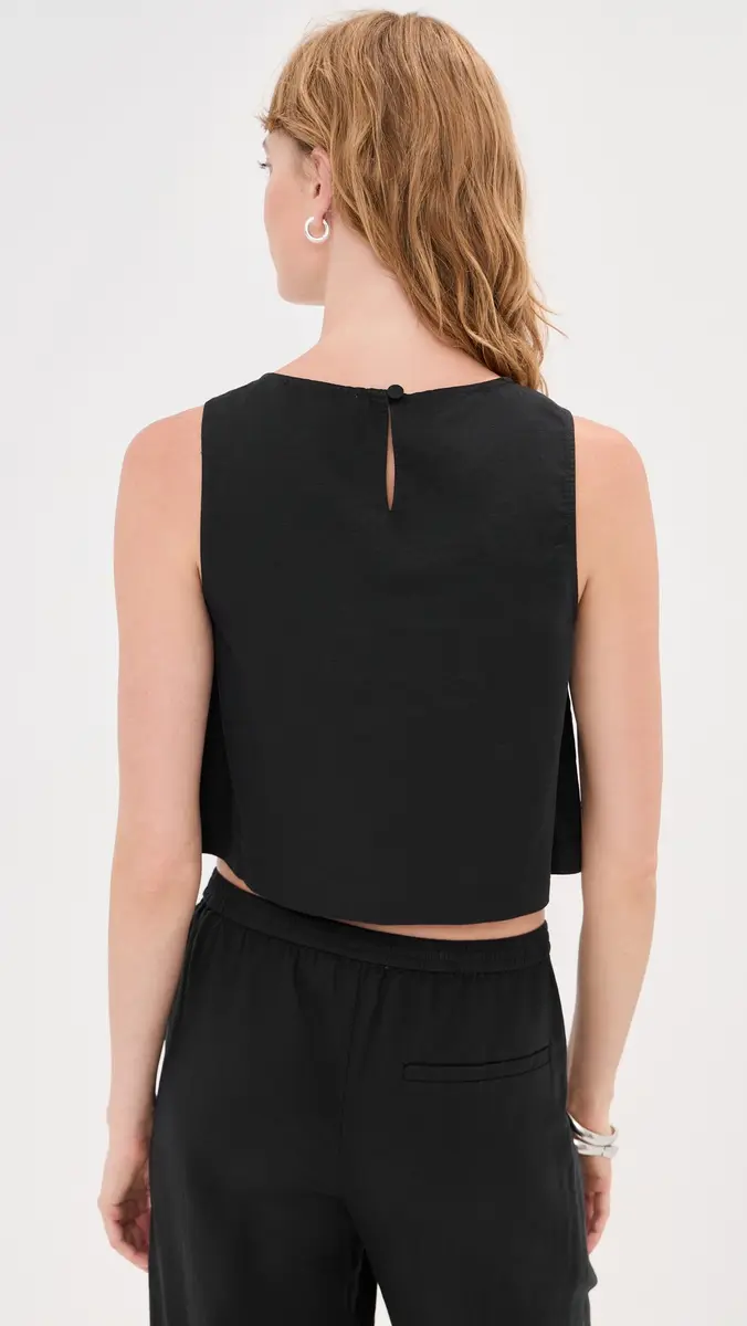 LE BOP Margot Linen Cropped Blouse | Thumbnail 4 LE BOP Margot Linen Cropped Blouse | Thumbnail 4