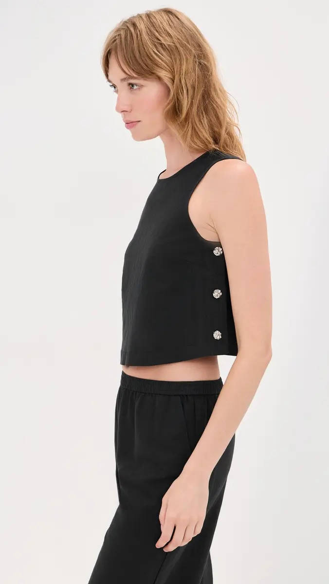 LE BOP Margot Linen Cropped Blouse | Thumbnail 5 LE BOP Margot Linen Cropped Blouse | Thumbnail 5
