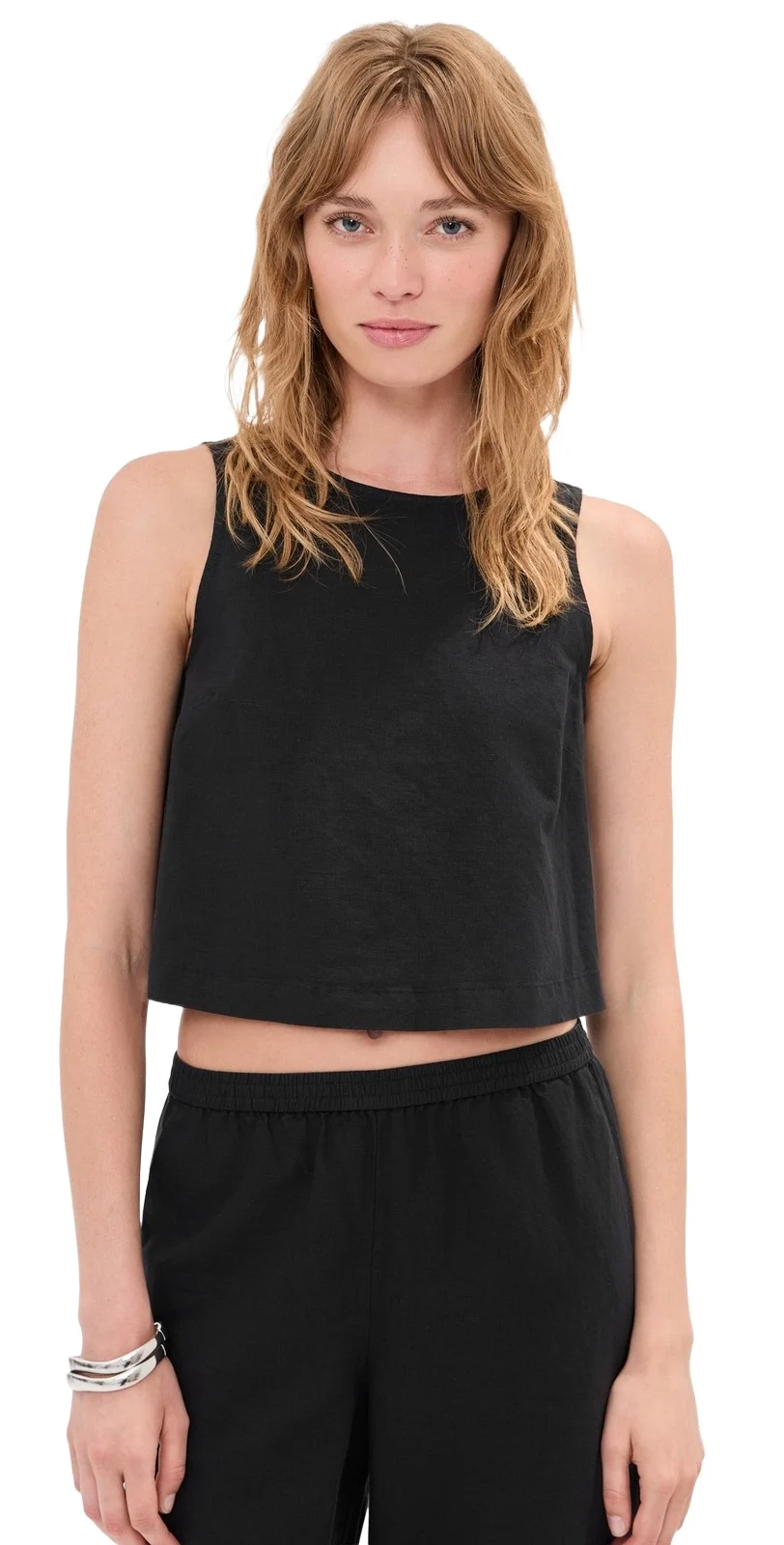 Margot Linen Cropped Blouse Margot Linen Cropped Blouse
