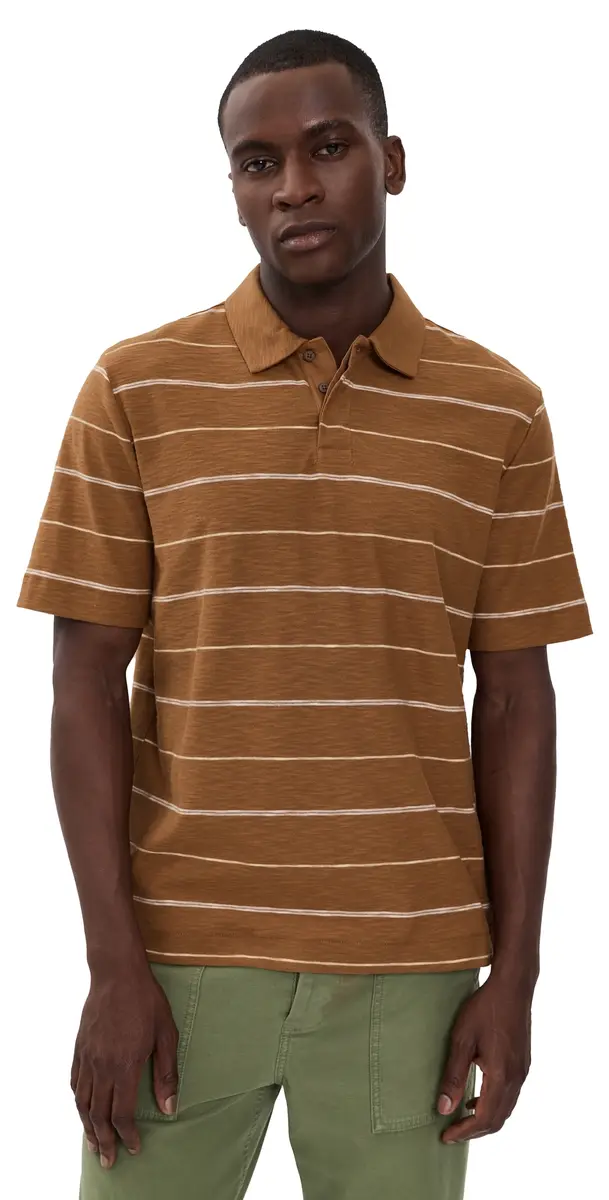 PS Paul Smith Casual Fit Polo Shirt Dark Brown | Image 1 PS Paul Smith Casual Fit Polo Shirt Dark Brown | Image 1
