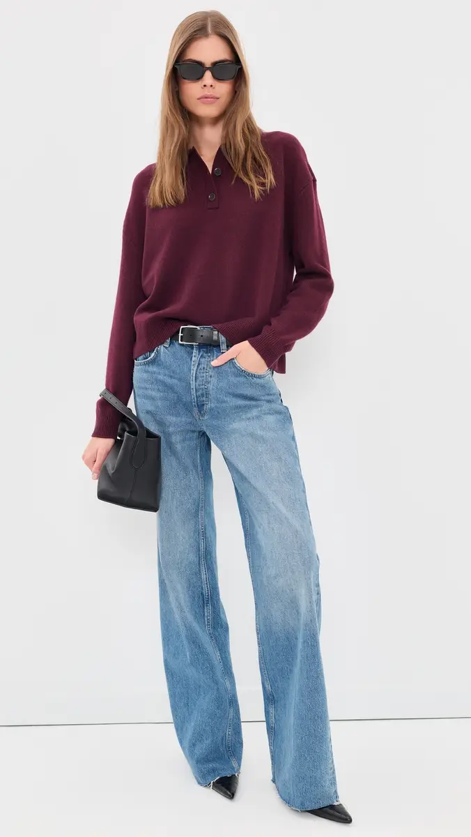 Anine Bing Lee Polo Sweater | Thumbnail 5 Anine Bing Lee Polo Sweater | Thumbnail 5
