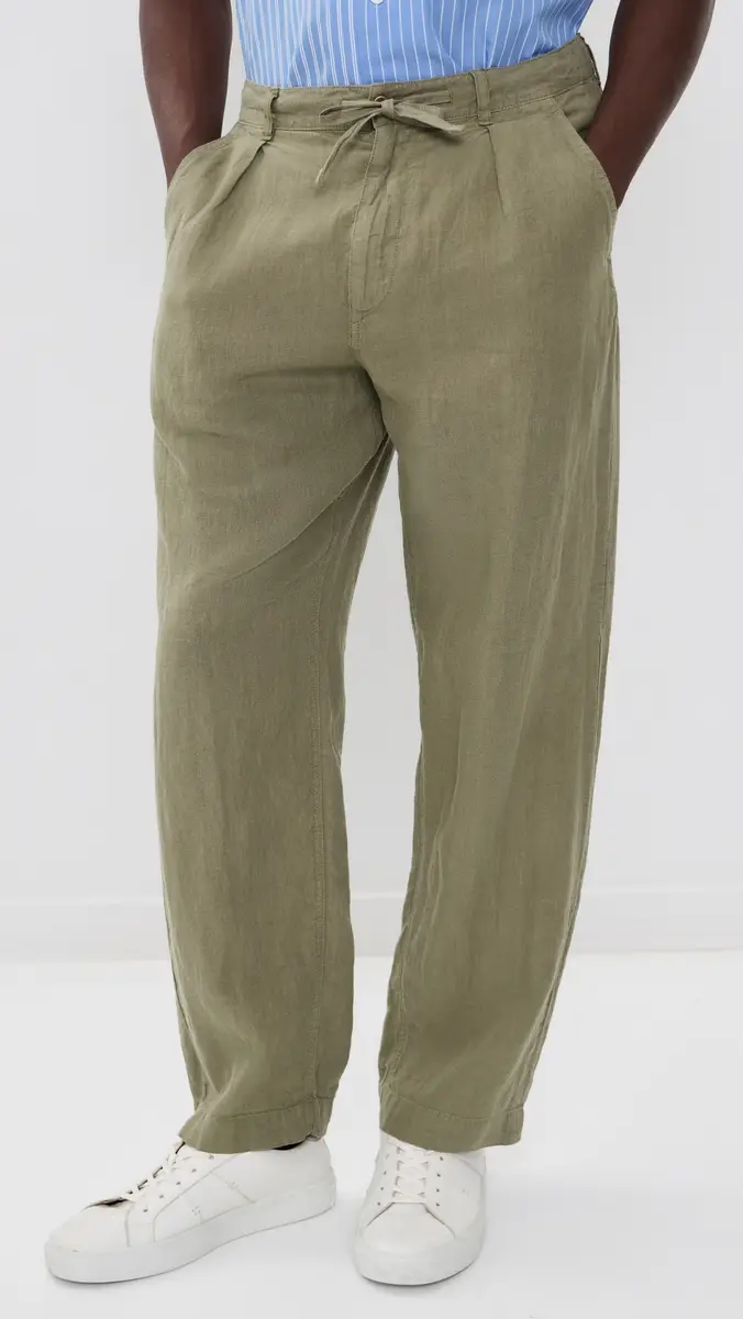 Polo Ralph Lauren Original Label Linen Pleated Relaxed Pants | Thumbnail 2