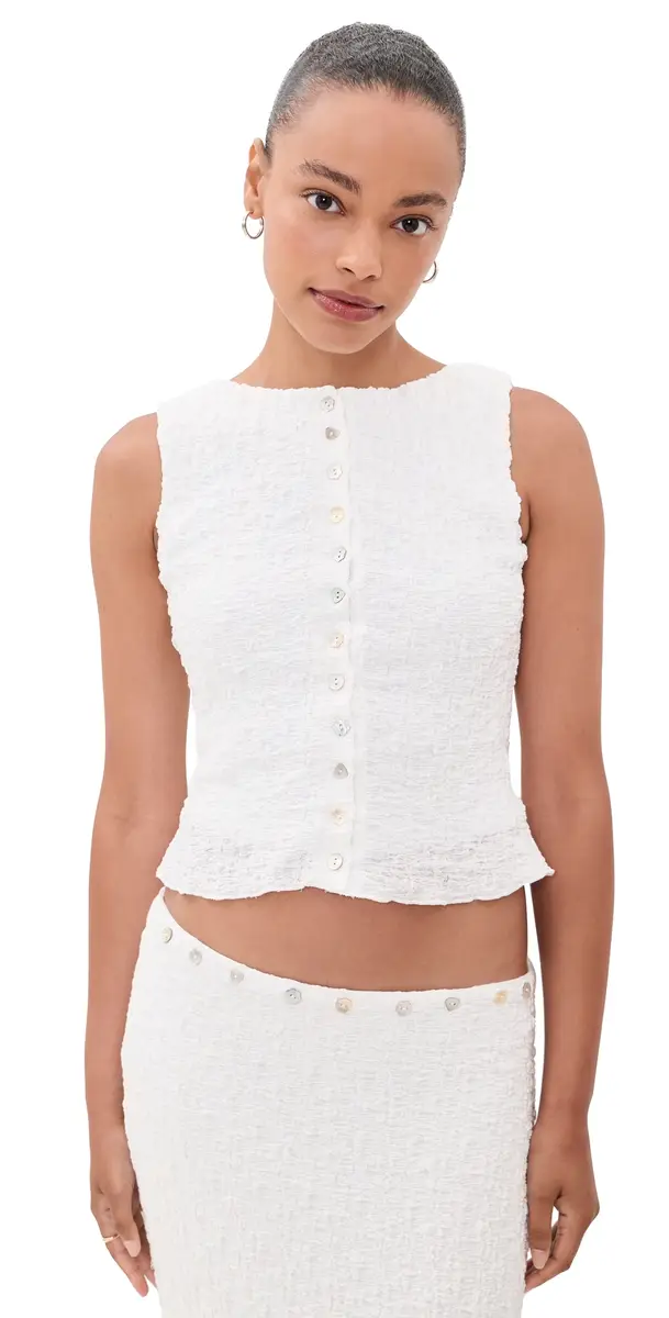 Lisa Says Gah ummer Top White | Image 1 Lisa Says Gah ummer Top White | Image 1