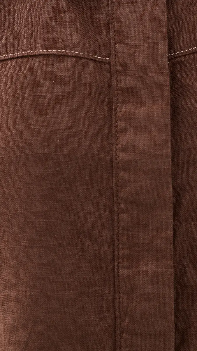 Le Jean Linen Short Sleeve Swing Shirt | Thumbnail 6 Le Jean Linen Short Sleeve Swing Shirt | Thumbnail 6