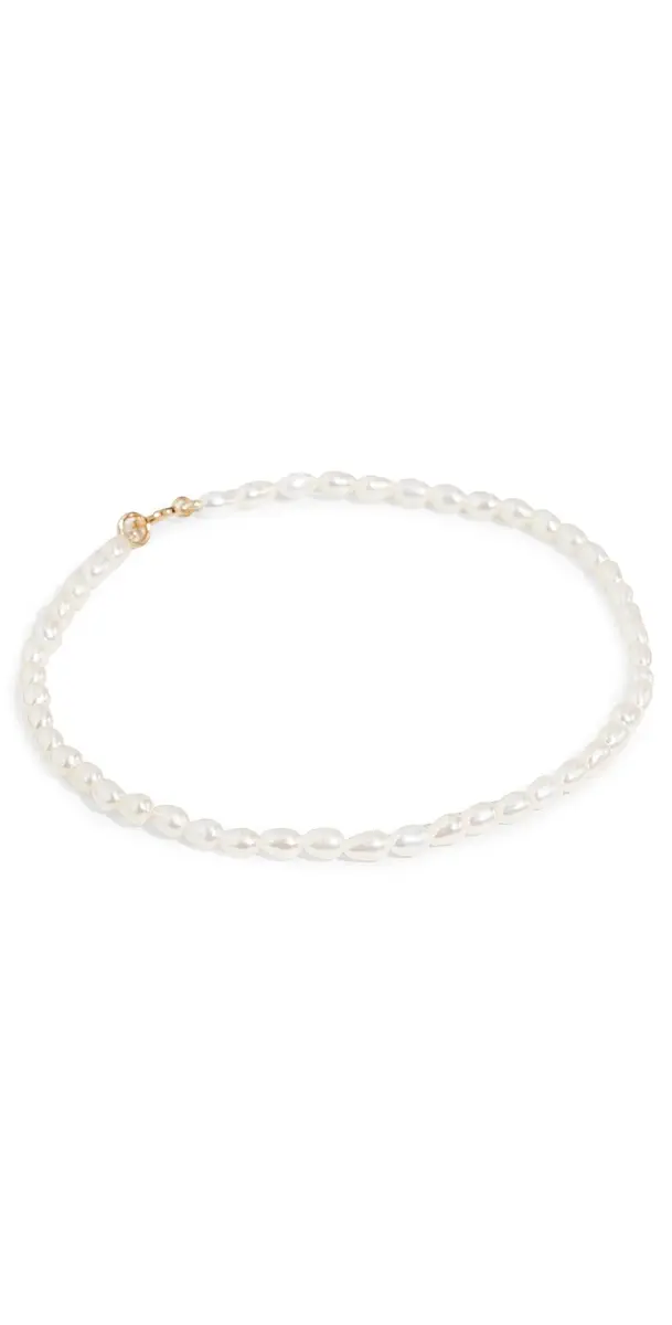 Ariel Gordon Jewelry Petite Pearl Beaded Bracelet Pearl/14k Gold One Size | Image 1 Ariel Gordon Jewelry Petite Pearl Beaded Bracelet Pearl/14k Gold One Size | Image 1