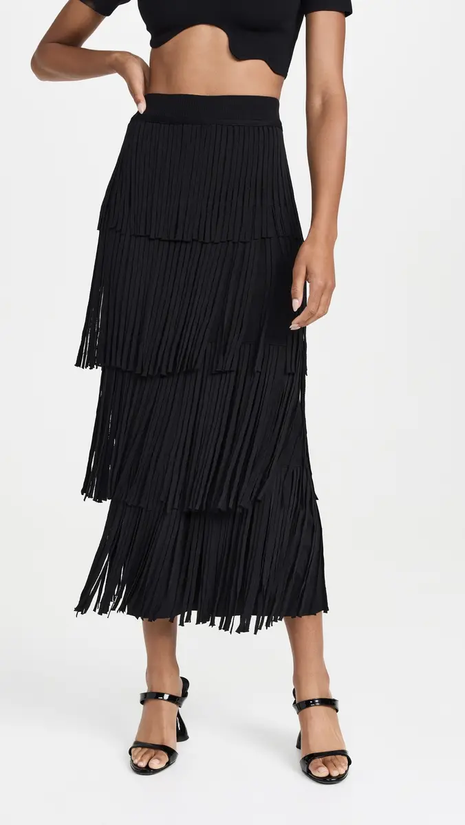 SIMONMILLER Za Za Knit Fringe Skirt | Thumbnail 5 SIMONMILLER Za Za Knit Fringe Skirt | Thumbnail 5