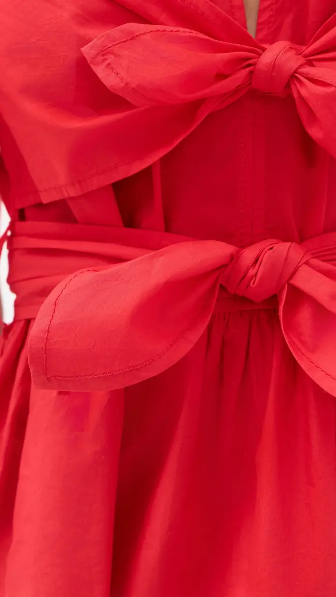 Ganni Cotton Poplin Bow Blouse | Thumbnail 6 Ganni Cotton Poplin Bow Blouse | Thumbnail 6