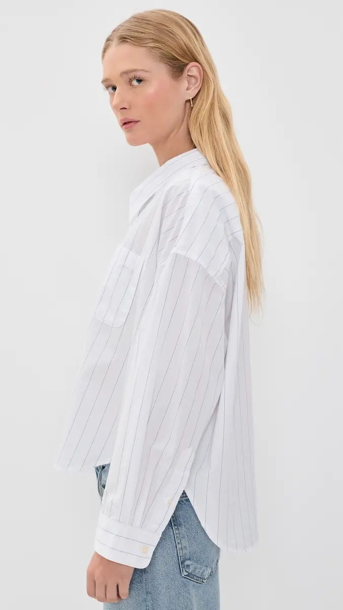 Denimist Bailey Cropped Button Down Shirt | Thumbnail 4