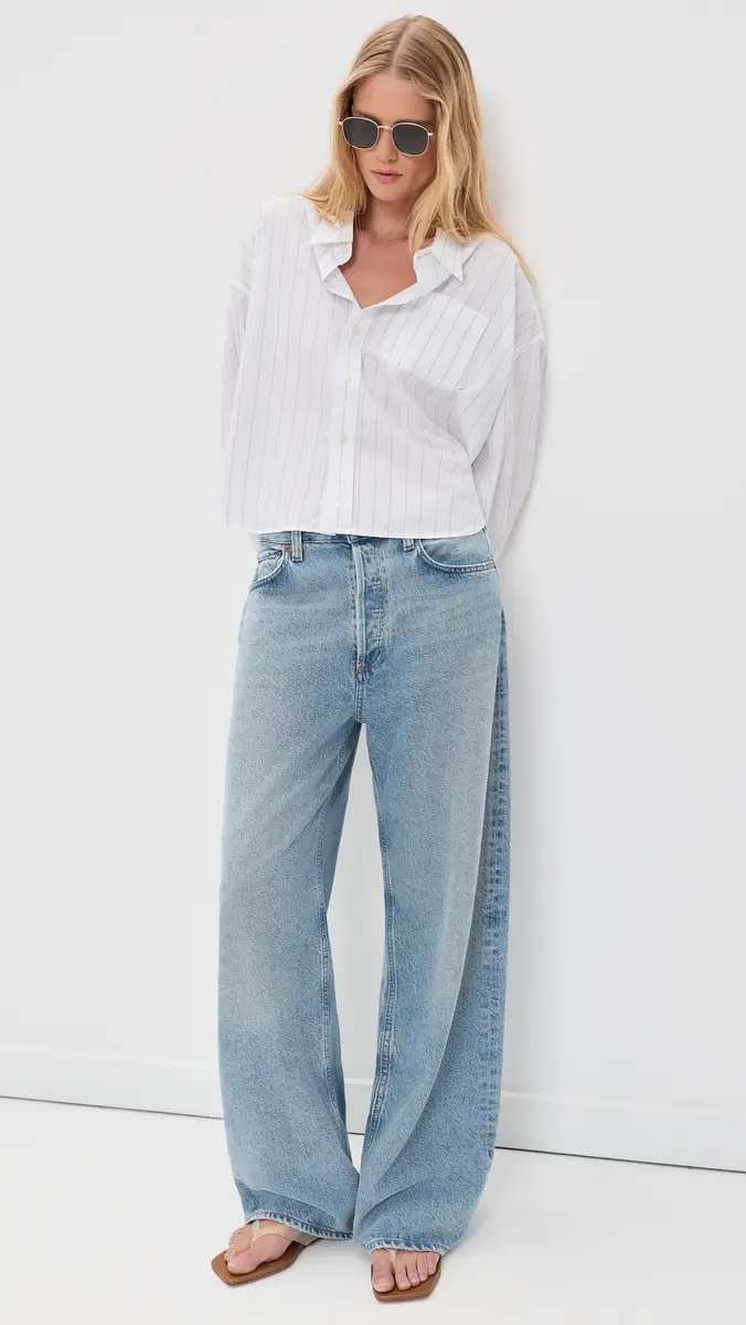 Denimist Bailey Cropped Button Down Shirt | Thumbnail 5
