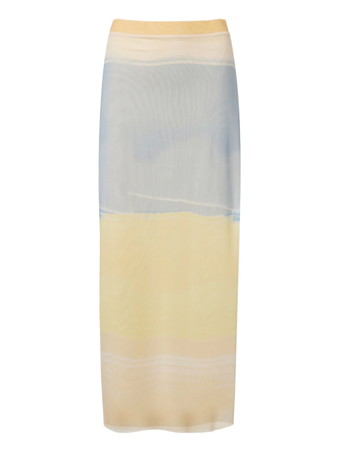 SIR. Printed mesh maxi skirt