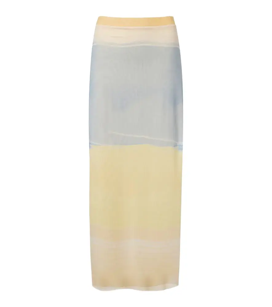 SIR. Printed mesh maxi skirt | Image 1 SIR. Printed mesh maxi skirt | Image 1
