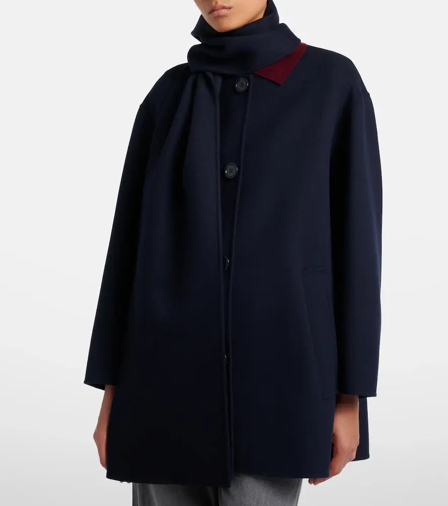 'S Max Mara 'S Max Mara Scarf-detail virgin wool coat | Thumbnail 2 'S Max Mara 'S Max Mara Scarf-detail virgin wool coat | Thumbnail 2